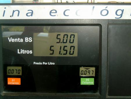 La gasolina en Venezuela